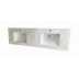 Vanity - 1500mm White Free Standing Vanity with Sintered Stone Top